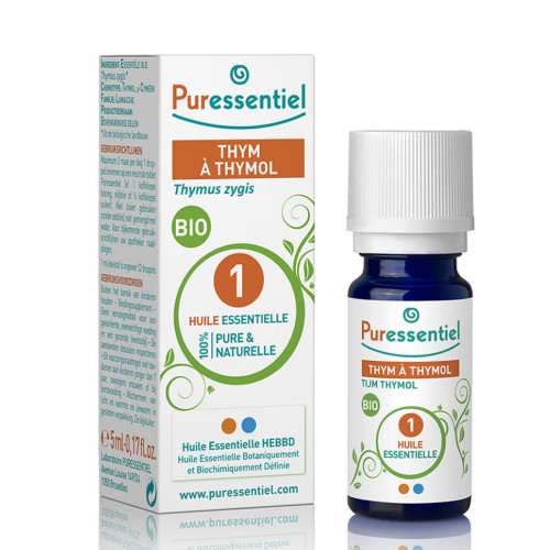 Puressentiel Thym à Thymol 5ml - Renforce Défenses, Tonus et Vitalité