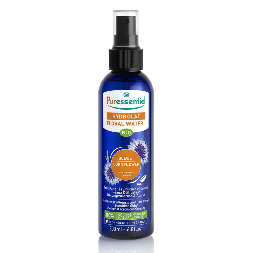 Puressentiel Hydrolat Bleuet Bio 200ml : Apaise Yeux Fatigués