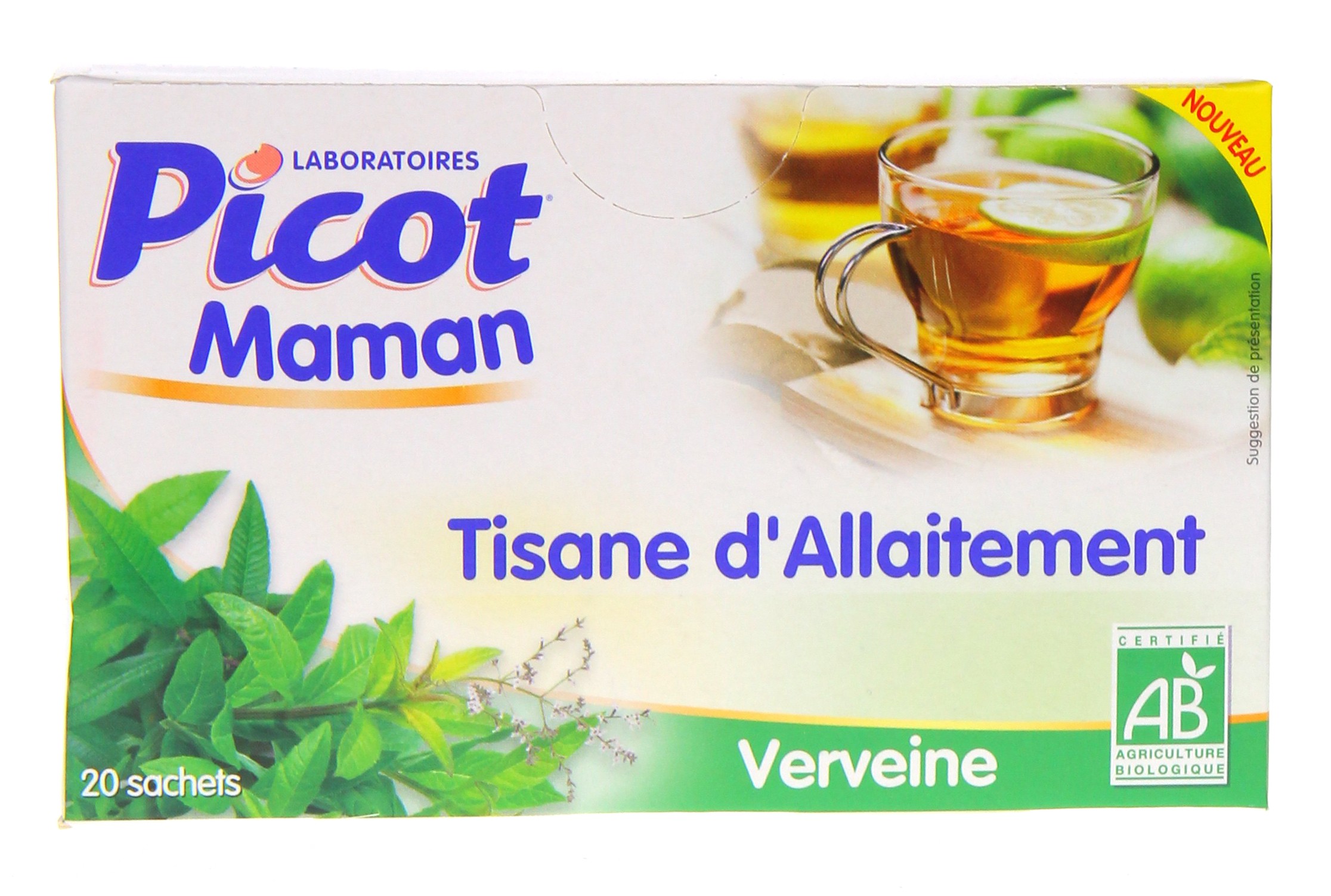 Picot Maman Tisane d'Allaitement Verveine Bio 20 Sachets