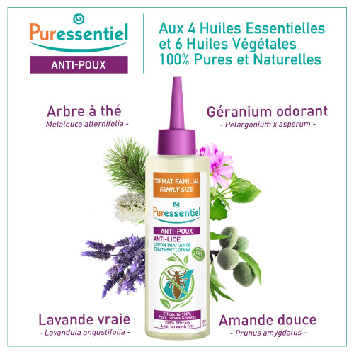 Puressentiel Anti-Poux 200ml - Élimine Poux en 10mn