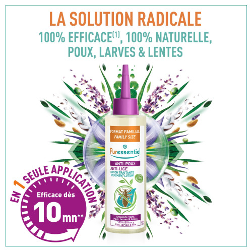 Puressentiel Anti-Poux 200ml - Élimine Poux en 10mn