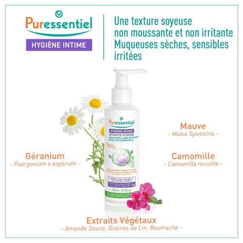 Puressentiel Huile Micellaire Bio 150ml - Hydratante Apaisante