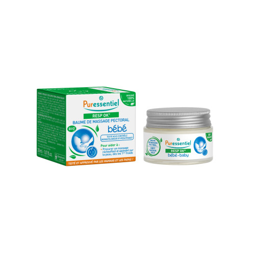 Puressentiel Resp OK Baume Bébé 30ml - Hydratant Nourrissant