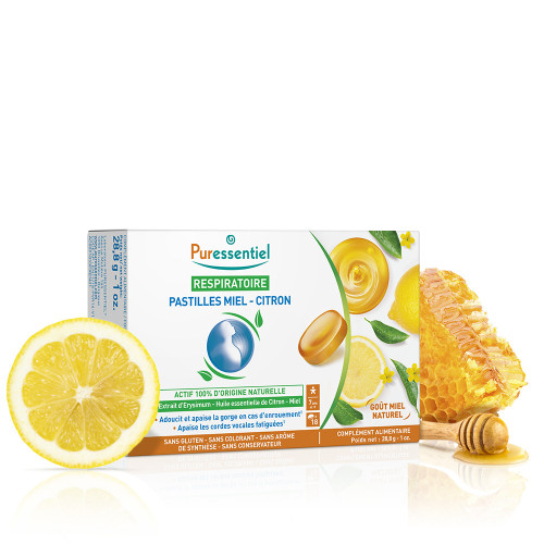 Puressentiel Pastilles Respiratoire Miel-Citron 20pcs - Apaisant