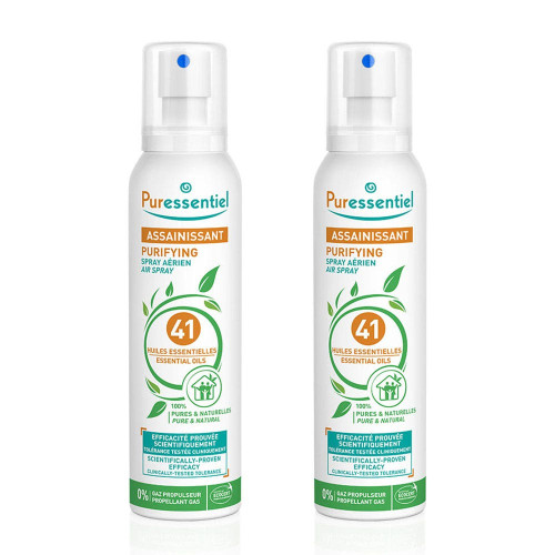 Spray Assainissant Puressentiel 2x200ml - 41 Huiles Essentielles