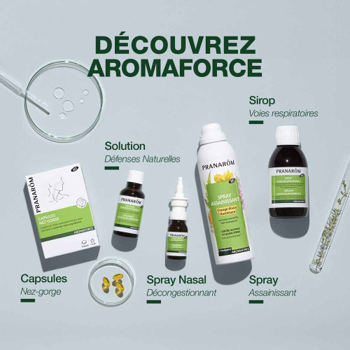 PRANAROM Aromaforce Bio Spray Nasal 15ml - Soulagement rapide