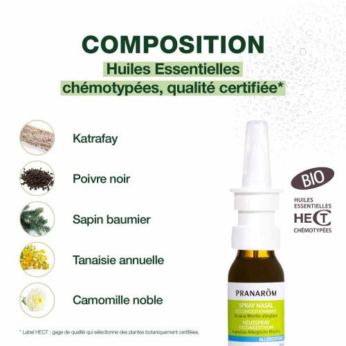 Pranarom Allergoforce 15ml - Décongestionne et Purifie le Nez