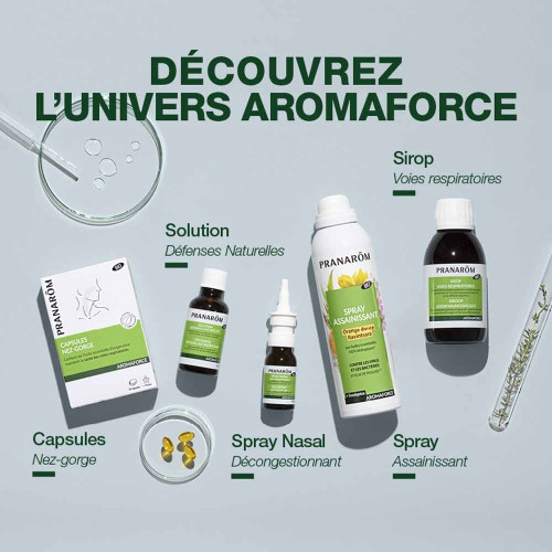 PRANAROM Aromaforce Bio 150ml - Soutien Respiratoire Naturel
