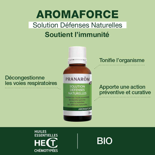 PRANAROM Aromaforce 30ml - Boostez vos défenses naturelles avec
