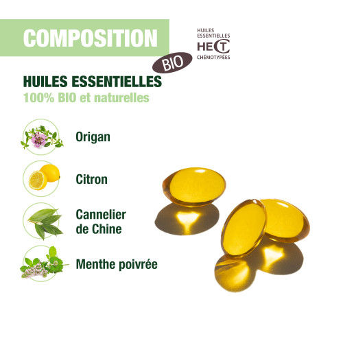 PRANAROM Oléocaps+ 2 Bio 30 Capsules - Santé Intestinale Equilibrée