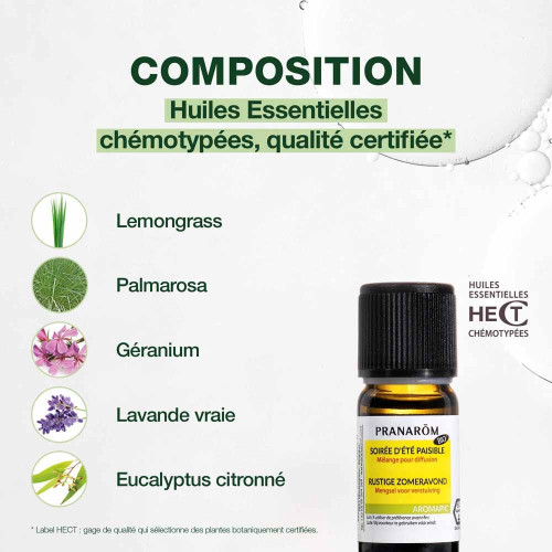 PRANAROM Aromapic Soirée Paisible 10ml - Anti-Insectes Naturel