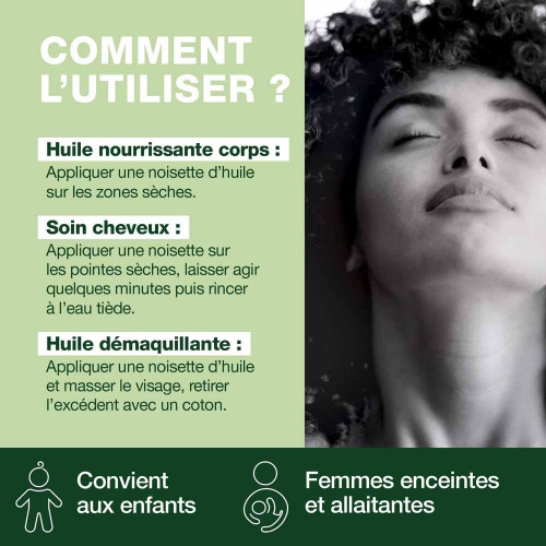 PRANAROM Coco Huile Végétale Bio 100ml - Nourrit Peau et Cheveux
