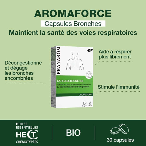 PRANAROM Aromaforce 30 Capsules - Boostez vos défenses naturelles bio