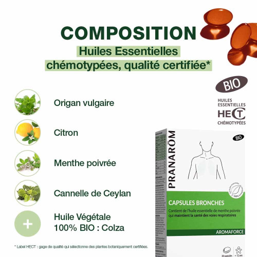 PRANAROM Aromaforce 30 Capsules - Boostez vos défenses naturelles bio