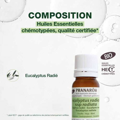 Pranarom Huile Essentielle Eucalyptus Bio 10ml - Antivirale