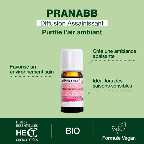 Pranarom PranaBB Diffusion Bio 10ml - Assainit l'air bébé