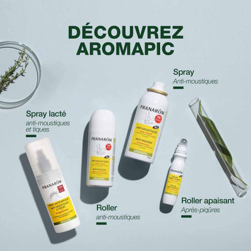 Pranarom Aromapic Roller 75ml - Protection 7h Anti-Moustique