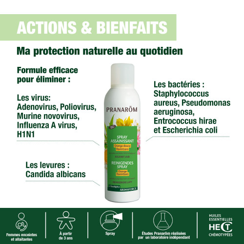 Aromaforce Spray Bio Pranarom 150ml - Assainissant Puissant