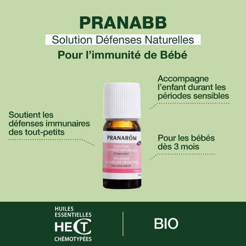 Pranarom PranaBB Bio 10ml - Renforce Défenses Naturelles Bébé