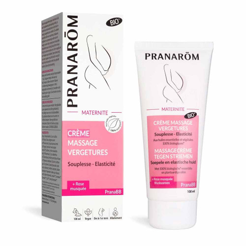PRANAROM PranaBB Crème Massage 100mL - Prévention Vergetures Grossesse