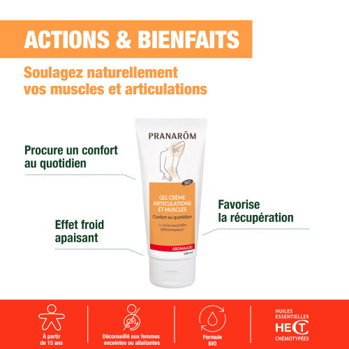 PRANAROM Aromalgic Bio 100ml - Soulage et Apaise Articulations