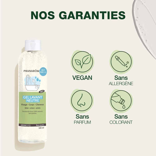 PRANAROM Aromaself Gel Lavant Bio 500ml - Doux et Naturel