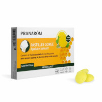 PRANAROM AROMAFORCE Pastilles Miel Citron 24 - Apaise Gorge