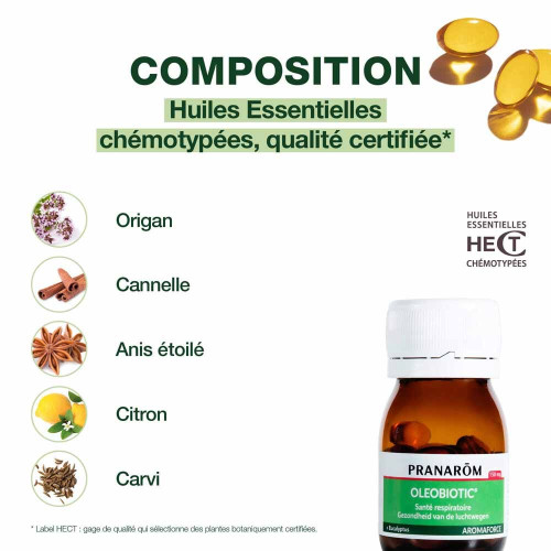 Aromaforce Oleobiotic Santé respiratoire capsules