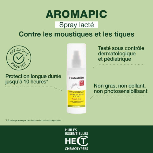 Aromapic Spray Lacté Anti-Moustiques & Tiques 100 ml