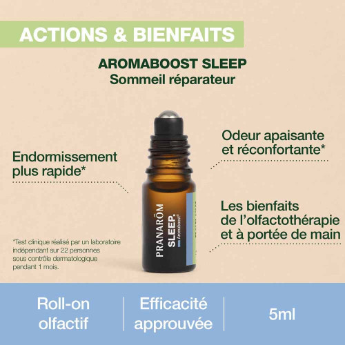 Pranarôm Roll-on Sommeil Bio 5 ml - Sommeil Réparateur Pharma360