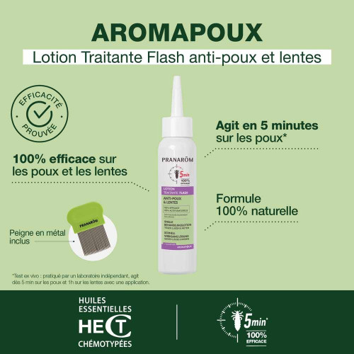 Pranarôm Pranapoux Lotion 100ml Anti-Poux Naturel Rapide Pharma360