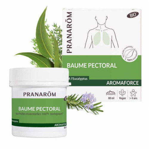 PRANAROM Aromaforce Baume Pectoral 80ml - Bio, Vegan, Purifiant