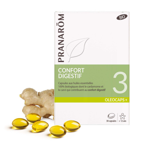 PRANAROM Oléocaps+ 3 Bio 30 Capsules Confort Digestif