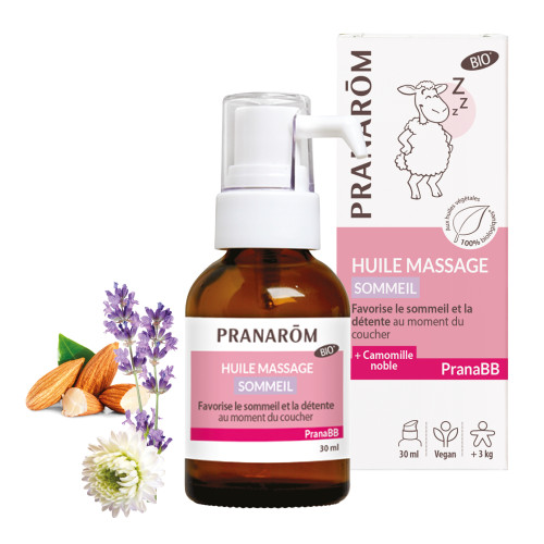PRANAROM PRANABB Huile Sommeil Bio 30ml - Apaise et aide au sommeil