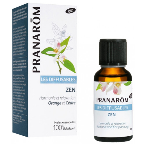 PRANAROM Diffusables Zen 30ml - Ambiance Relaxante et Apaisante