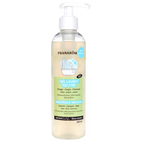 PRANAROM Gel Lavant Neutre Bio 250mL - Douceur Famille