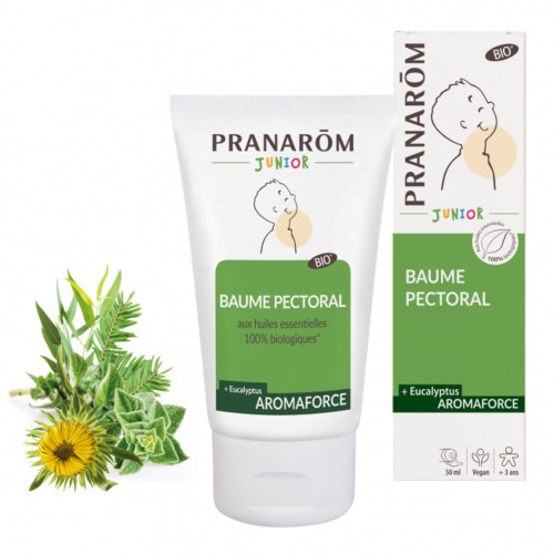 PRANAROM Aromaforce Junior Baume Pectoral Bio 50ml - Apaisement