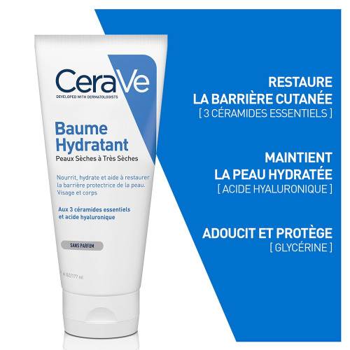 CeraVe Baume Hydratant 50ml - Nourrit et Hydrate Peaux Sèches