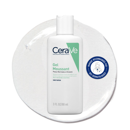CeraVe Gel Moussant 88ml - Nettoie et Purifie Doucement