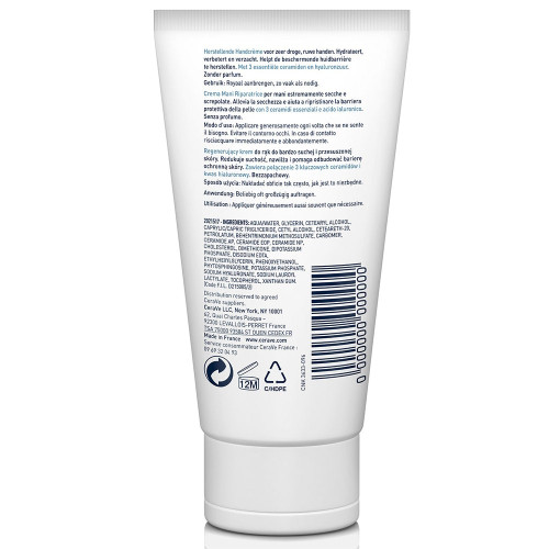 CeraVe Crème Mains Réparatrice 50ml - Hydrate et Apaise