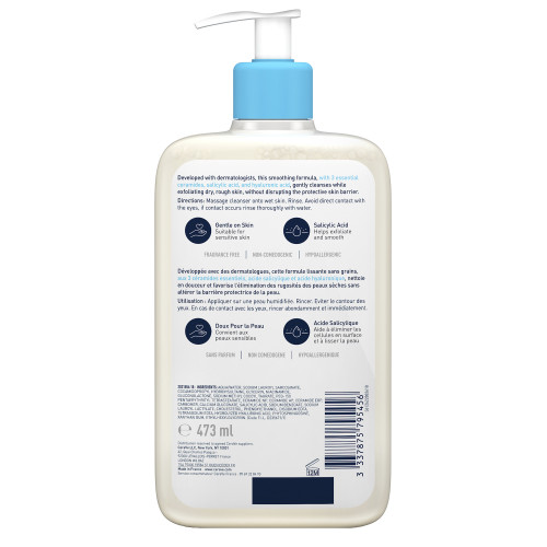 CeraVe SA Gel 473ml - Nettoyant Doux Anti-Rugosités