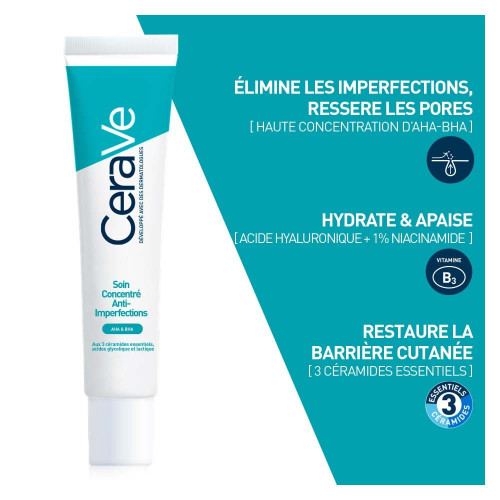 CeraVe Anti-Imperfections 40ml - Réduit Boutons et Resserre Pores