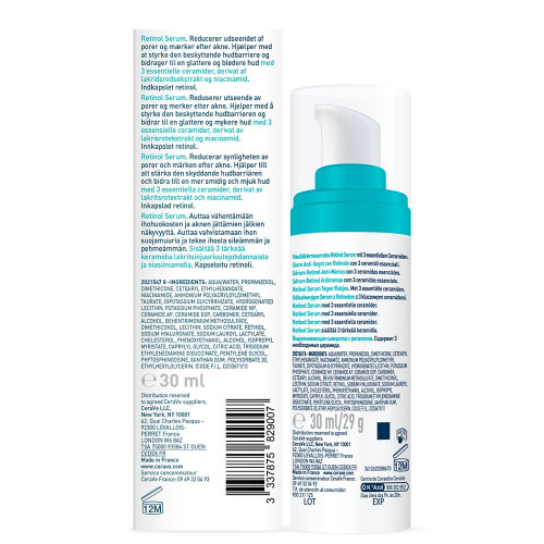 CeraVe Sérum Rétinol 30ml - Anti-Marques, Resserre Pores