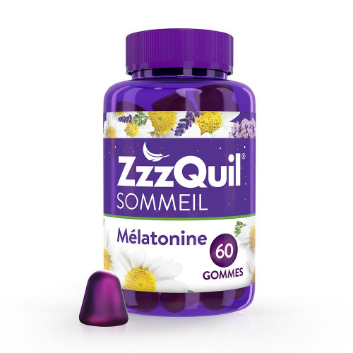 ZzzQuil Sommeil 60 Gommes - Aide à dormir vite et bien