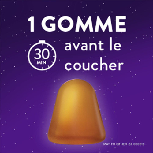 ZzzQuil Sommeil Mangue Banane 60 Gommes - Aide à dormir vite