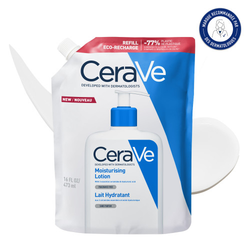 CeraVe Lait Hydratant Eco Recharge 473ml Peau Douce et Protégée