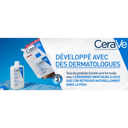 CeraVe Lait Hydratant Eco Recharge 473ml Peau Douce et Protégée