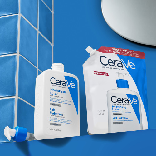 CeraVe Lait Hydratant Eco Recharge 473ml Peau Douce et Protégée