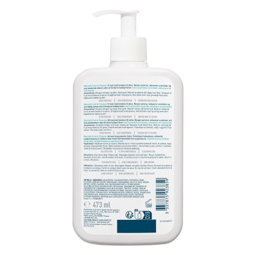 CeraVe Gel Moussant Anti-Imperfections 473ml Peau Nette Parapharmacie