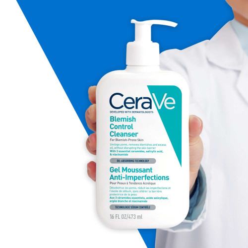 CeraVe Gel Moussant Anti-Imperfections 473ml Peau Nette Parapharmacie